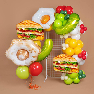 CYmylar Globo Personalizado 34 pulgadas <span class=keywords><strong>Desayuno</strong></span> Brunch <span class=keywords><strong>Fiesta</strong></span> Globos <span class=keywords><strong>de</strong></span> Huevo Frito <span class=keywords><strong>para</strong></span> Huevo Decoración <span class=keywords><strong>Fiesta</strong></span> <span class=keywords><strong>de</strong></span> <span class=keywords><strong>Cumpleaños</strong></span> - Product Image 4
