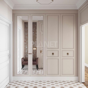 Armario de Madera de Gran Tamaño con 6 Puertas, Mueble de Dormitorio, Estilo Shaker de Lujo, Armario Empotrado - Product Image 5