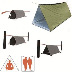 Tente d'urgence thermique réfléchissante légère, idéale pour la protection contre le froid, personnalisable - Product Image 4