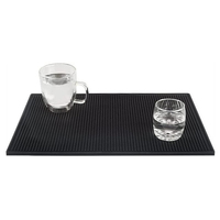 Tapis de table en silicone carré de luxe, écologique, antidérapant, 450 mm de diamètre, 8 mm d'épaisseur, style zen asiatique, avec logo personnalisé, pour bar à bière, décoration de table