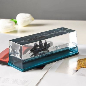 Gran oferta, <span class=keywords><strong>barco</strong></span> Iceberg acrílico creativo, <span class=keywords><strong>barco</strong></span> flotante titánico, crucero, adorno fluido, botella de deriva, pisapapeles líquido, juguete de escritorio - Product Image 3