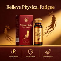Liquide Oral Herbal au Ginseng et au Panache de Cerf, Marque Privée OEM, 10ml – Soutien Nutritionnel pour l'Énergie Physique et la Vigueur – Suppléments Herbales Personnalisés
