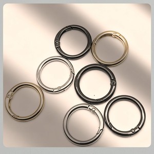18-40mm Vintage Dompet logam gesper o-ring Spring pintu Carabiner gantungan kunci gantungan kunci gesper DIY tas perhiasan seng paduan - Product Image 4