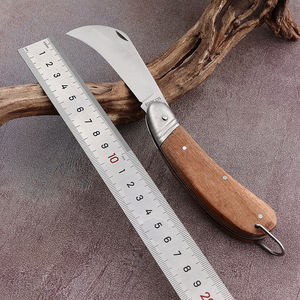 Pisau okulasi lipat Bonsai, pisau kelas profesional Stainless Steel luar ruangan kayu taman okulasi - Product Image 2