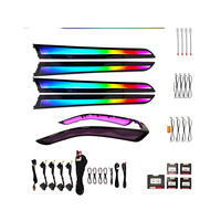 Kit de mise à niveau LED pour éclairage d'ambiance Audi A5 B8, système d'éclairage intérieur de voiture, 64 couleurs, lumière d'ambiance intérieure automatique
