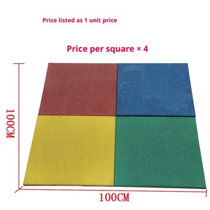 <span class=keywords><strong>Tapis</strong></span> de sol en <span class=keywords><strong>caoutchouc</strong></span> insonorisant, absorbant les chocs et <span class=keywords><strong>antidérapant</strong></span>, dalles de sol pour salle de sport, aires de jeux intérieures et extérieures, jardins d'enfants - Product Image 2