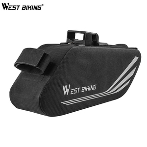 Bolsa de Sillín de Bicicleta Impermeable con Diseño de Hebilla, Resistente a Arañazos, Reflectante, para Montar en la Parte Trasera de la Bicicleta - Product Image 1