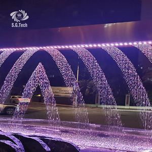 Multi Color Graphic Swing Water Curtain Stainless Steel <strong>Waterfall</strong> Digital Water Curtain Fountain Nozzle - Product Image 5