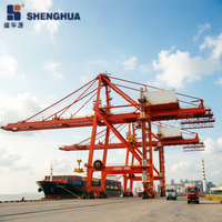 Grue portique de quai pour conteneurs, normes internationales Shenghua, capacité 20-65 tonnes, hauteur de levage 45m, portée 22m, service A8