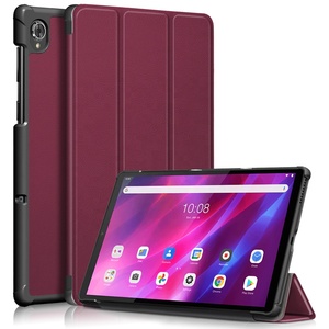 NET-CASO Commerci All'ingrosso Slim Trifold DELL'UNITÀ di elaborazione Del Basamento Del Cuoio di Caso <span class=keywords><strong>Tablet</strong></span> Protettiva Della Copertura di Vibrazione per <span class=keywords><strong>Lenovo</strong></span> tab K10 10.3 pollici TB-X6C6 - Product Image 1