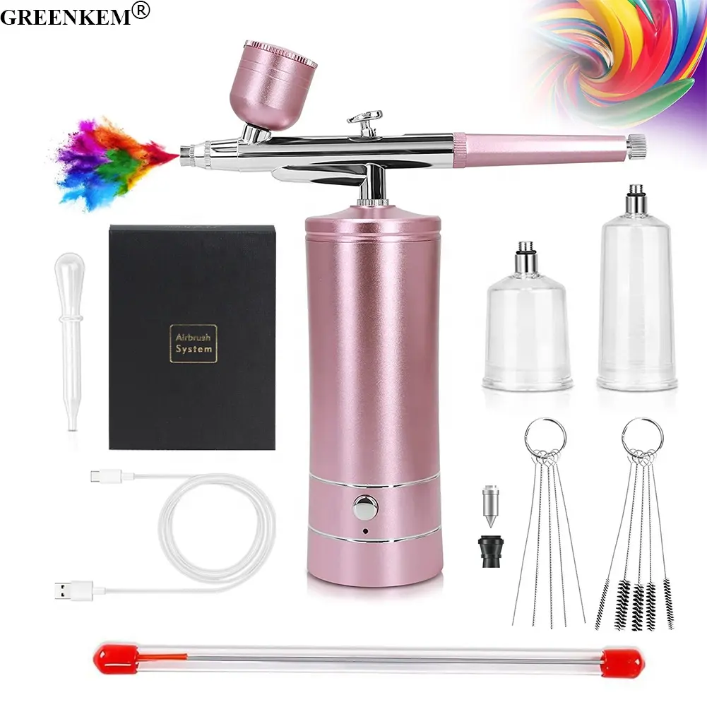 Neue Make-up Airbrush Maschine Spritzpistole Gesichts Airbrush Set Nagel Airbrush für Make-up Nail Art Paint