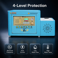 Appareil de fusion portable 2 kg pour or et argent, à induction électrique, avec pompe à eau et contrôle numérique, 220V 50Hz, équipement à économie d'énergie