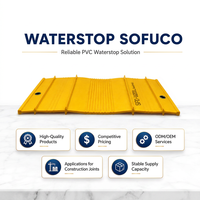 Matériau d'étanchéité pour joints fragiles SF-V320-ST Sofuco Waterstop PVC 320mm pour la protection du béton Garantie 1 an