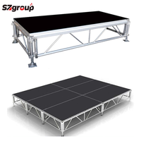 Plateforme de Scène Mobile Démontable en Alliage d'Aluminium Portable pour Événements et Mariages, Conception OEM ODM