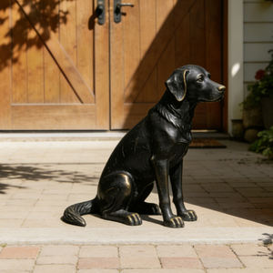 Escultura <span class=keywords><strong>de</strong></span> Perro <span class=keywords><strong>de</strong></span> Tamaño Real Personalizada, Abstracta, para Exteriores, <span class=keywords><strong>de</strong></span> Metal, Bronce, Latón, Gran Dano, <span class=keywords><strong>Labrador</strong></span>, Akita, Arte Escultórico - Product Image 2