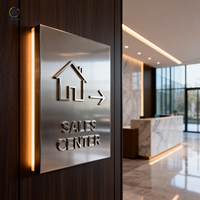 LED-Schild Antik-Bronze Metall-Relief Firmen-Namensschild Werbetafel Nummernschild Firmen-Messing-Türschild Maßgefertigtes LED