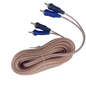 Kabel Audio Video 2rca ke 2rca Male 5m kualitas tinggi sepasang 2rca kabel Audio 99.9999% Ofc Male-male kabel Audio Rca
