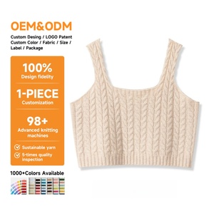 Gilet <span class=keywords><strong>sans</strong></span> manches en <span class=keywords><strong>tricot</strong></span> torsadé brodé personnalisé pour femme, col carré, 100 % laine, idéal pour l'été - Product Image 1