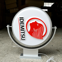 Boîte à lumière LED circulaire en acrylique RuiQi RQ-00322, écologique, étanche, haute luminosité, pour usage intérieur/extérieur, Chine