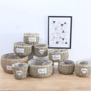 Fournitures de rangement pour la décoration intérieure panier de plantes tissé naturel jardinière suspendue en rotin fait à la main pour plantes d'intérieur - Product Image 3
