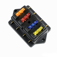 Boîte à fusibles automobile 4 voies 32VDC 100A ATC avec porte-fusibles à lame pour voiture, camping-car, bateau
