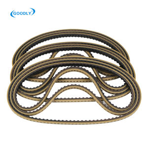 Courroie de distribution en caoutchouc GOODLY Exclusive T10.5 marron, revêtement en caoutchouc, dureté <span class=keywords><strong>Shore</strong></span> 40~60, résistante à l'usure, personnalisable, support OEM, trous de fixation - Product Image 2