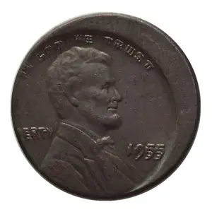 批发1955/1955双模美国便士铜副本美国小分定制金属硬币