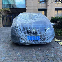 Elastische Einweg-HDPE Transparente Langlebige Autoabdeckung für Vollständigen Fahrzeugschutz auf Reparaturstellen