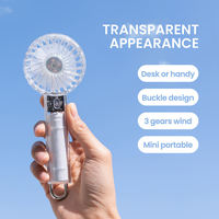 Ventilateur portable rechargeable IMYCOO, vente en gros, ventilateur électrique à main, batterie 1200 mAh, rafraîchisseur d'air, ventilateur de poche à suspendre pour l'extérieur, idéal pour l'été