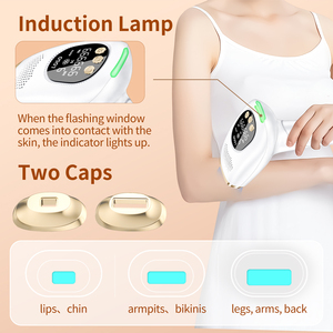 Xách tay máy cạo lông Màn hình LCD Ice tóc Laser Remover không đau vĩnh viễn IPL cơ thể ánh sáng máy tẩy lông - Product Image 6