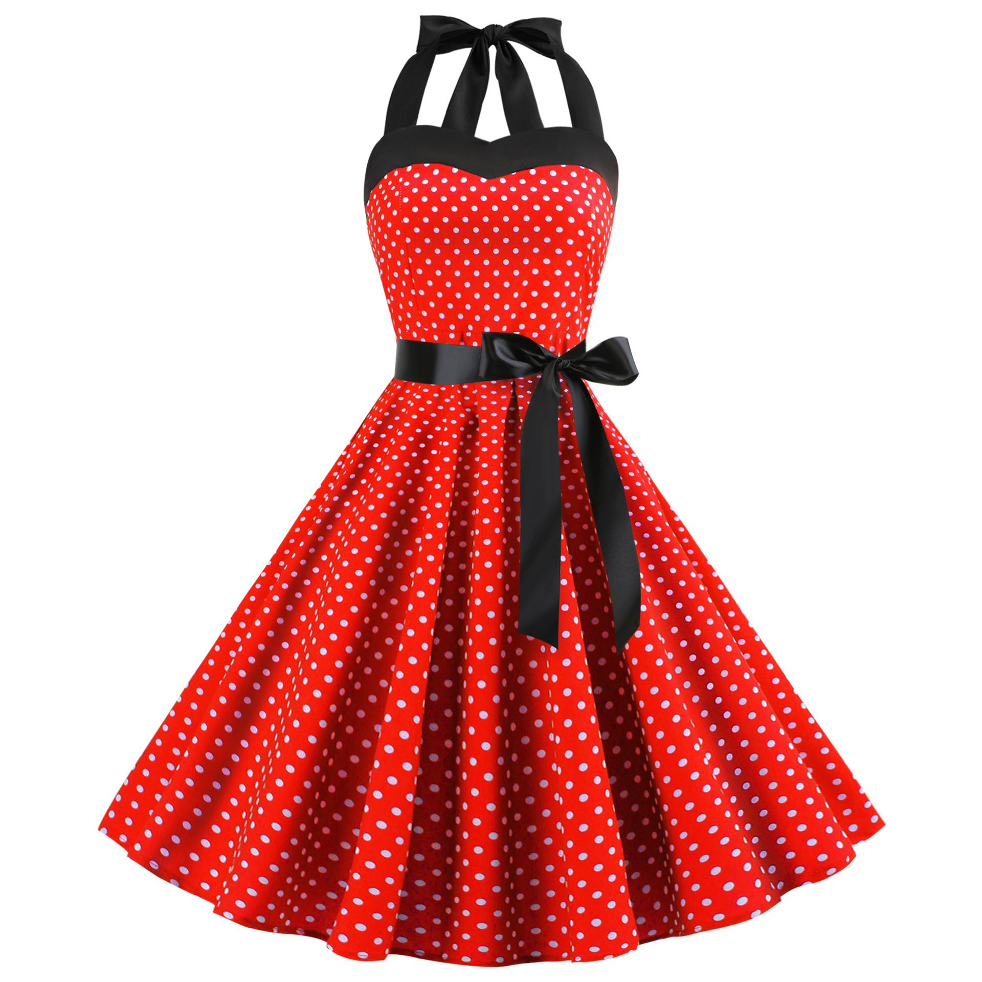 open lace back dress Red Polka Dots Long Sleeve Midi Dress with Pockets, White Women Casual Cute Designer Flare Elegant Plus Size Dress Xs