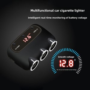 12V AC caricatore per Auto 4.8A uscita 3 <span class=keywords><strong>presa</strong></span> 2 USB <span class=keywords><strong>adattatore</strong></span> Auto elettronica <span class=keywords><strong>accendisigari</strong></span> <span class=keywords><strong>presa</strong></span> <span class=keywords><strong>adattatore</strong></span> monitoraggio tensione - Product Image 4