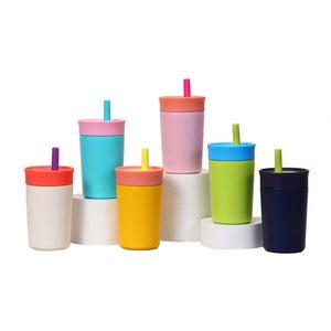 Bouteille d'eau isotherme en acier inoxydable de 20 oz pour enfants, sans BPA, écologique, personnalisable, avec paille en silicone, idéale pour les voyages - Product Image 2