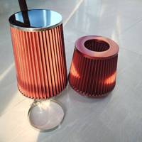 Filtre à air universel 76 mm/100 mm pour la modification de voiture, filtre à air en forme de champignon en parfait état