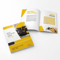 Service de conception de brochures couleur personnalisées, catalogue de produits à couverture souple, impression de livrets à couverture rigide