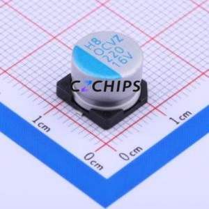 Condensateur solide SMD OVZ221M1CTR-1008, D10xL7.7mm (Capacité : 220uF) (Précision : 20%) Tension nominale : 16V - Product Image 1