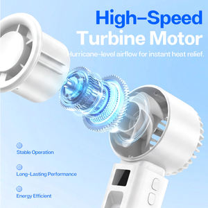 Ventilateur portable personnel 2026 avec brumisateur, rechargeable 2000 mAh, en plastique, pour intérieur/extérieur, humidificateur de bureau - Product Image 5