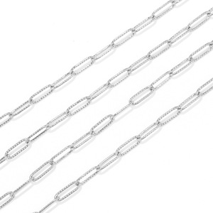 Oval Embossed Long <b>Cross</b> <b>Chain</b> 12mm X 4mm Steel Gold Jewelry Accessory <b>Chain</b> For DIY Clavicle Necklace - Product Image 4