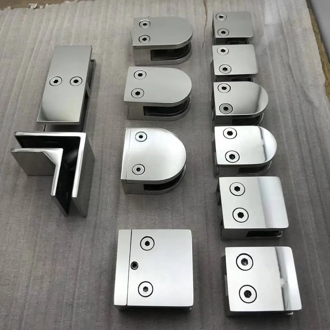 Fabriek Directe 304 316 Balustrade Glazen Clip Reling Fittingen Roestvrijstalen Trapleuning Frameloze Spigot Glazen Klem