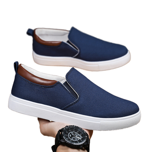 Nuevos Zapatos de Lona para Hombre, Talla Grande, para Comercio Exterior Transfronterizo, con Forro de PU que Aumenta la Altura - Product Image 1