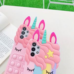 Huayuan deprimibile Coque rosa Cartoon Smart Phone <span class=keywords><strong>Cover</strong></span> in Silicone custodie per cellulare per <span class=keywords><strong>Samsung</strong></span> A12 A32 A42 <span class=keywords><strong>A52</strong></span> A72 A02s - Product Image 4