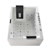 Design moderne OEM Baignoire intérieure de trempage de spa écologique autoportante pour 2 personnes Baignoire de massage d'hydrothérapie à bas prix pour les hôtels
