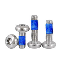Filetage de machine verrouillant les attaches étanches inserts à tête cylindrique torx m4 vis nylock en métal de couleur inoxydable pour carbure