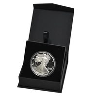 Boîte cadeau noire à couvercle rabattable avec insert en mousse personnalisé pour bougies, bijoux, cadeaux, emballage élégant et protecteur de qualité supérieure