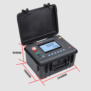 เครื่องวัดความต้านทานฉนวนแบบดิจิตอล LCD รุ่นอัปเกรด 10kV ได้รับการรับรองมาตรฐาน ISO CE ความแม่นยำ 0.01 เมกะโอห์มมิเตอร์ - Product Image 2