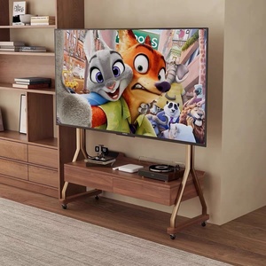 <span class=keywords><strong>Mobile</strong></span> <span class=keywords><strong>TV</strong></span> <span class=keywords><strong>Moderno</strong></span> in Legno Massello Rimovibile con Supporto Girevole per Soggiorno, Appartamento, Hotel, Camera da Letto - Product Image 1