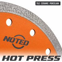 Lame de scie diamantée pressée à chaud OEM pour grossistes, 180 mm, alésage 22/23 mm, pour la découpe de carreaux de céramique, disque d'outil de travail, kit en boîte