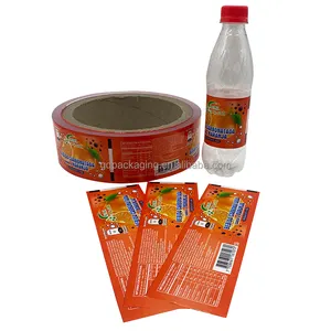 Custom print logo PVC shrink sleeve cheap food packaging bottle label plastic shrink wrap bottle labels