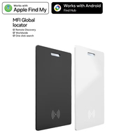 Mini porte-monnaie intelligent pour bagages, étiquette de carte, GPS, localisateur pour Samsung Android et iOS