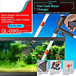 Moderno y Ecológico Cambiador de Agua para Peceras Rectangulares <span class=keywords><strong>Pequeñas</strong></span>, Lavador de Arena Semiautomático con Succión, Plástico, 1.5L - Product Image 3